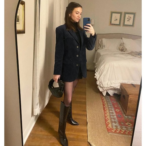 Everlane The 80s Blazer in Black  New Womens Oversized Jacket - Picture 16 of 16